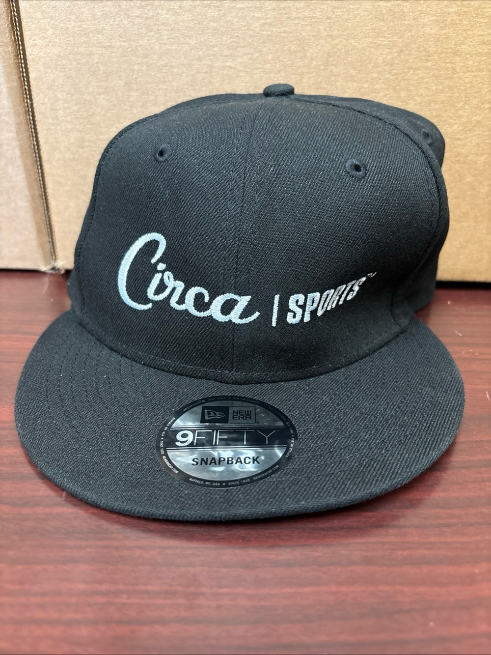 Circa Sports New Era Snapback Hat Black One Size Adjustable Embroidered 9Fifty